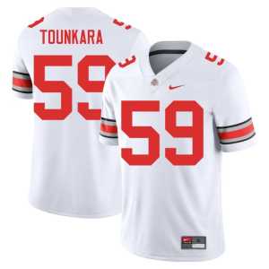 #59 2025-26 Ahmed Tounkara White The Fighting Buckeyes College Football Men Jerseys 720241-896 - Image 1