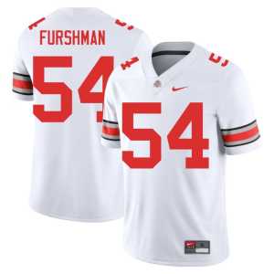 #54 Ohio State Buckeyes Stitched Dylan Furshman Men's College Football White Jersey 733155-318 - Image 1