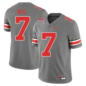 #7 Ohio State College Football Stitched Grey Phillip Bell Mens Jerseys 175477-160 - Image 1