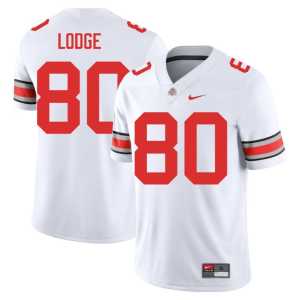 #80 White College Football Mens University Ohio State Shawn Lodge Jerseys 981820-168 - Image 1
