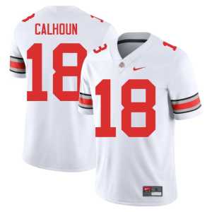 #18 2025 Men White College Football Cam Calhoun The Fighting Buckeyes Jerseys 211224-997 - Image 1