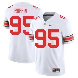 #95 Mens College Football Emanuel Ruffin University Ohio State Buckeyes White Jersey 196847-221 - Image 1