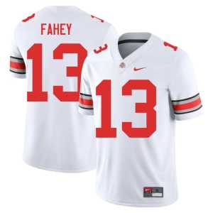 #13 2025 White Men Ohio State Buckeyes College Football Luke Fahey Jerseys 734718-956 - Image 1