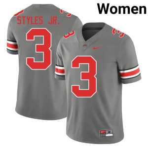 #3 Women Grey OSU Lorenzo Styles Jr. College Football Alumni Jerseys 563250-555 - Image 1