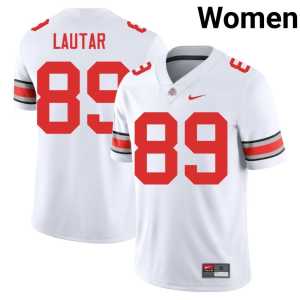 #89 White University Nick Lautar College Football Ohio State Women Jerseys 206282-770 - Image 1