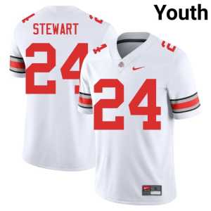 #24 Deshawn Stewart White Youth OSU College Football Replica Jerseys 669357-215 - Image 1