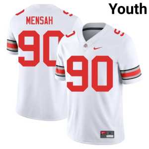 #90 Replica White Youth College Football OSU Eric Mensah Jerseys 439937-737 - Image 1