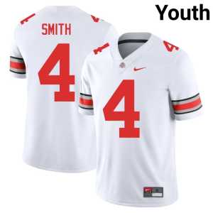 #4 Youth Jeremiah Smith Player College Football White Ohio State Jersey 435918-292 - Image 1