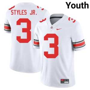 #3 Youth Lorenzo Styles Jr. Alumni College Football White Ohio State Jerseys 402897-807 - Image 1